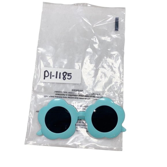 Blue Flower Power Sunglasses - Picture 11 of 11